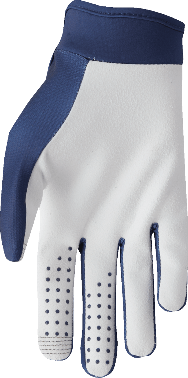 THOR Youth Launchmode Split Gloves - Navy, Size Medium | Comfortable and Durable Motorcycling Gloves - Kelly Motorsports