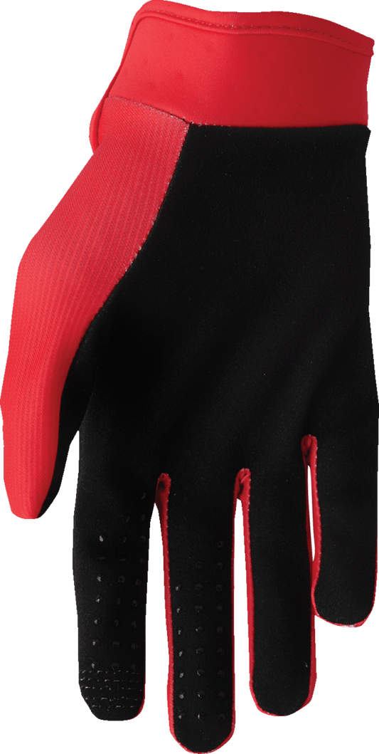 THOR Youth Launchmode Split Gloves - Red, Size 2XS, Part No. 3332-1943 - Kelly Motorsports
