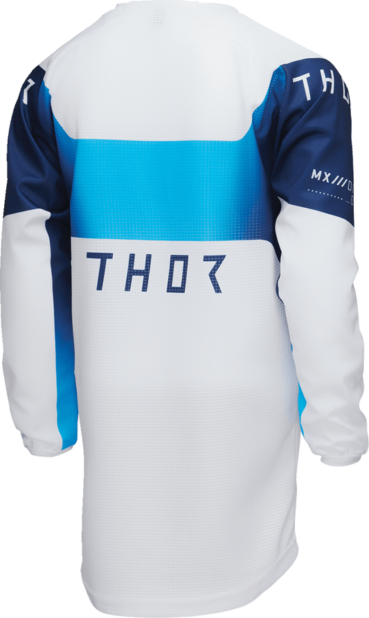 THOR Youth Launchmode Storm Jersey - White - Large (Part No. 2912-2570) - Kelly Motorsports