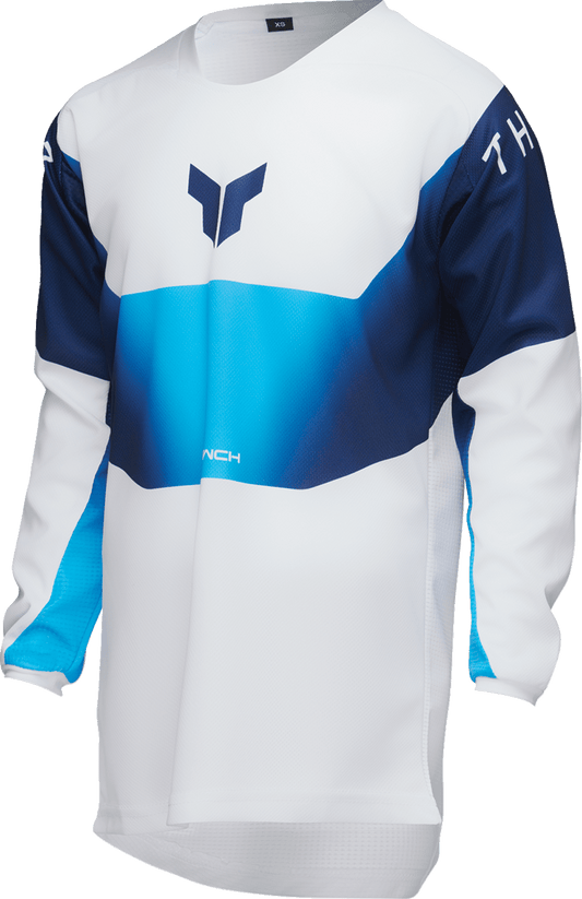 THOR Youth Launchmode Storm Jersey - White - Large (Part No. 2912-2570) - Kelly Motorsports