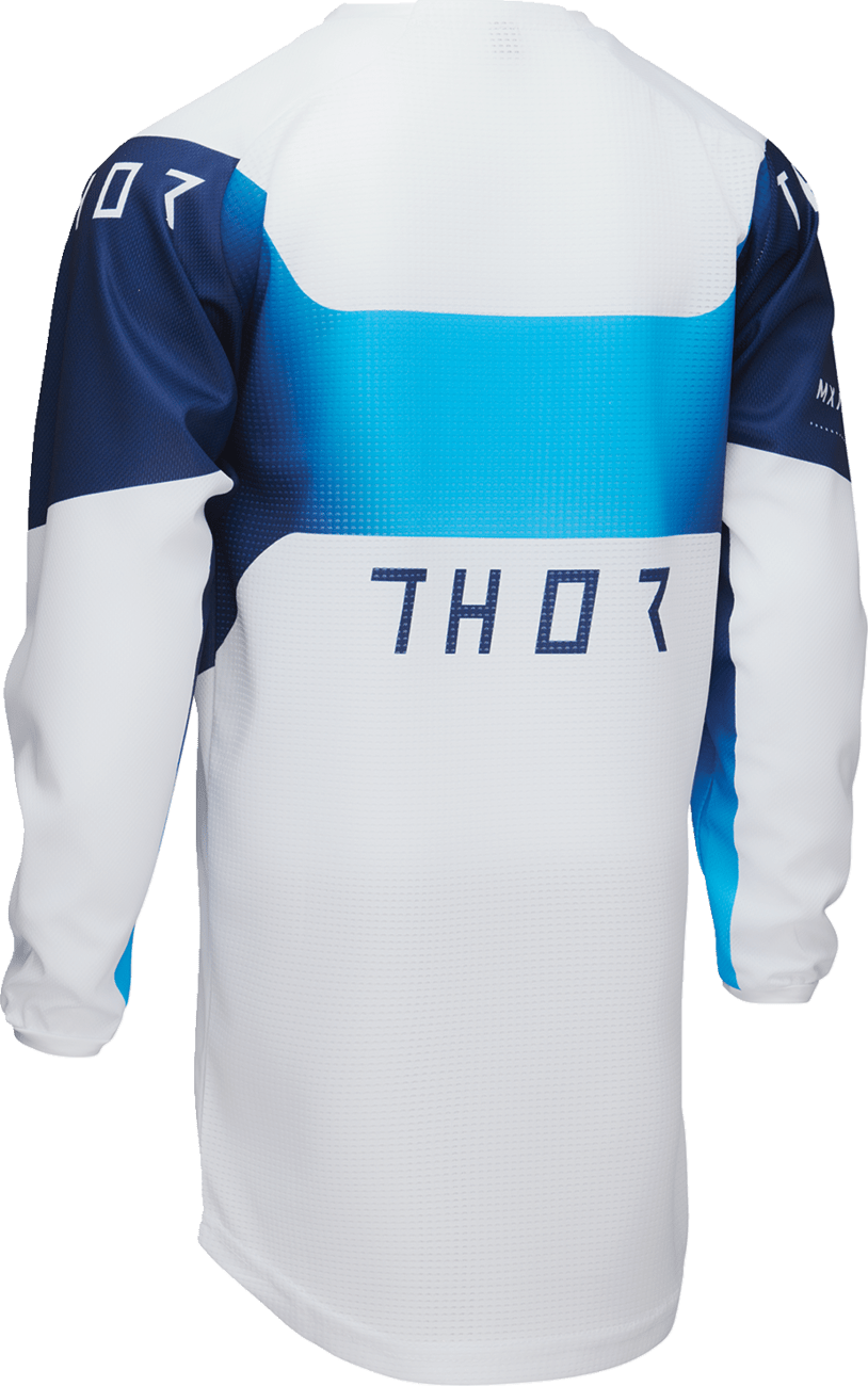 THOR Youth Launchmode Storm Jersey - White - Large (Part No. 2912-2570) - Kelly Motorsports