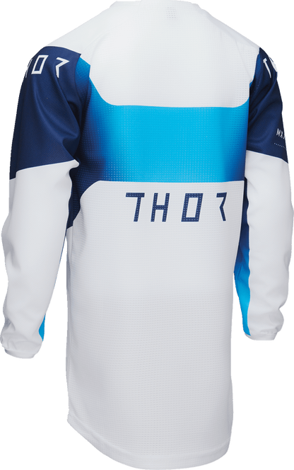 THOR Youth Launchmode Storm Jersey - White - Large (Part No. 2912-2570) - Kelly Motorsports