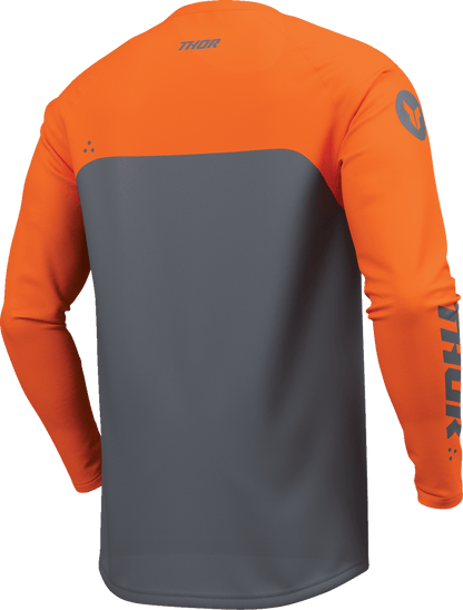 THOR Youth Ridemode Menace Jersey - Charcoal, Size Large (Part No. 2912-2698) - Kelly Motorsports
