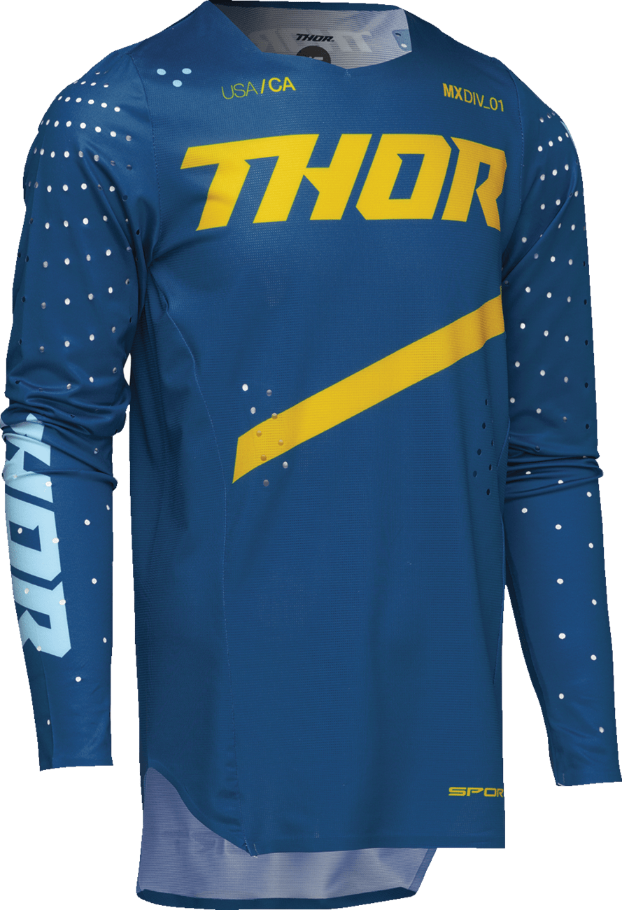 THOR Youth Sportmode Brave Jersey - Blue - Medium (Part Number 2912-2536) - Kelly Motorsports
