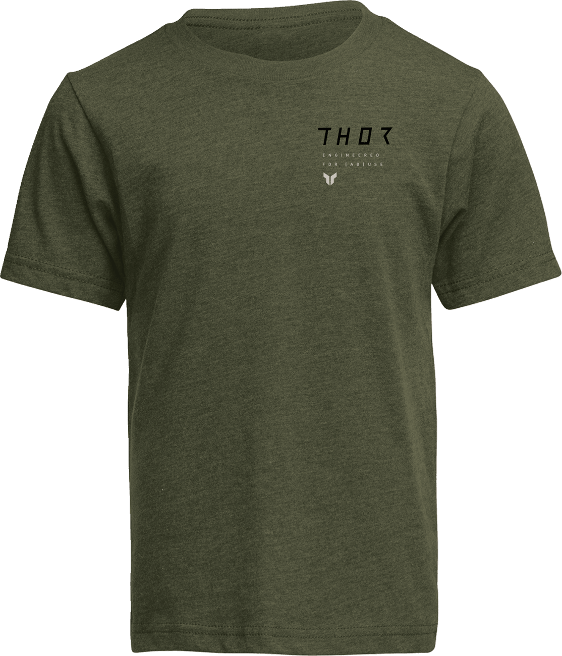 THOR Youth Stamp T-Shirt - Olive - Large (Part Number 3032-3914) - Kelly Motorsports