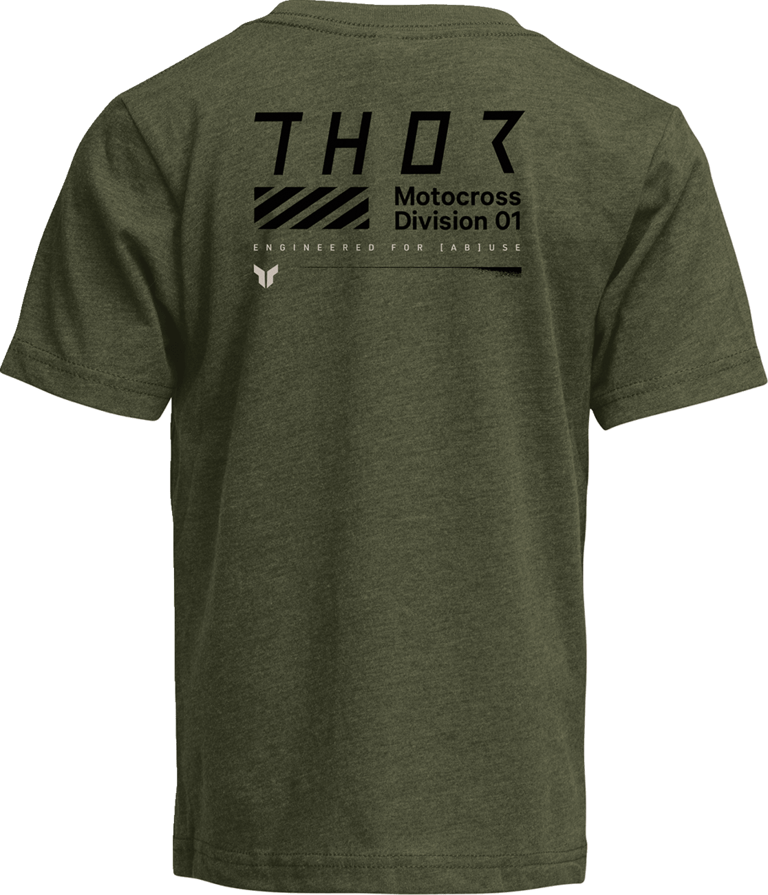 THOR Youth Stamp T-Shirt - Olive - Large (Part Number 3032-3914) - Kelly Motorsports