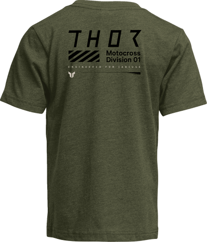 THOR Youth Stamp T-Shirt - Olive - Medium by THOR - Part No. 3032-3913 - Kelly Motorsports