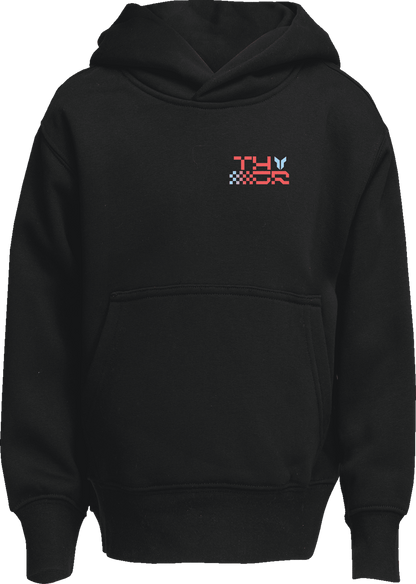 THOR Youth Vantage Pullover Hoodie - Black - Large (Part No. 3052-0720) - Kelly Motorsports