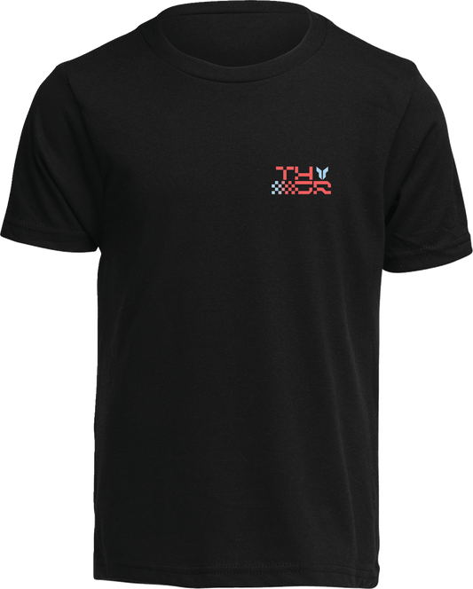 THOR Youth Vantage T-Shirt - Black, Part Number 3032-3916 - Kelly Motorsports