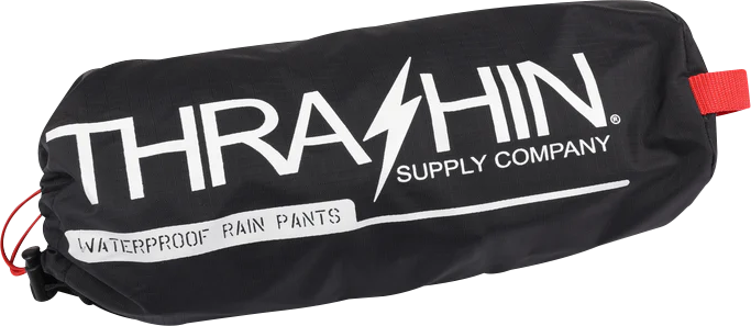 THRASHIN SUPPLY CO. Mission Rain Pants Black Size L/XL (Part No. TMJ - 08 - 10) - Kelly Motorsports