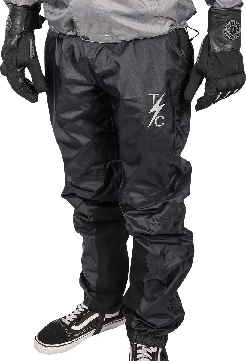 THRASHIN SUPPLY CO. Mission Rain Pants - Black, Size Small/Medium, Model TMJ - 08 - 08 - Kelly Motorsports