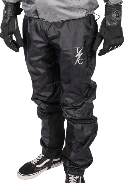 THRASHIN SUPPLY CO. Mission Rain Pants - Black, Size Small/Medium, Model TMJ - 08 - 08 - Kelly Motorsports