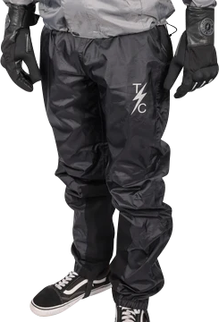 THRASHIN SUPPLY CO. Mission Rain Pants - Black, Size Small/Medium, Model TMJ - 08 - 08 - Kelly Motorsports