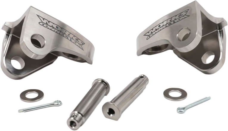 WORKS Titanium Foot Peg Mount Kit for Honda CRF250/450 Series - Part 20 - 520 - Kelly Motorsports