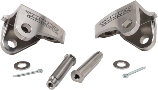 WORKS Titanium Foot Peg Mount Kit for Honda CRF250/450 Series - Part 20 - 520 - Kelly Motorsports