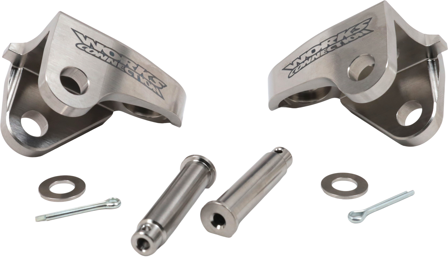 WORKS Titanium Foot Peg Mount Kit for Honda CRF250/450 Series - Part 20 - 520 - Kelly Motorsports