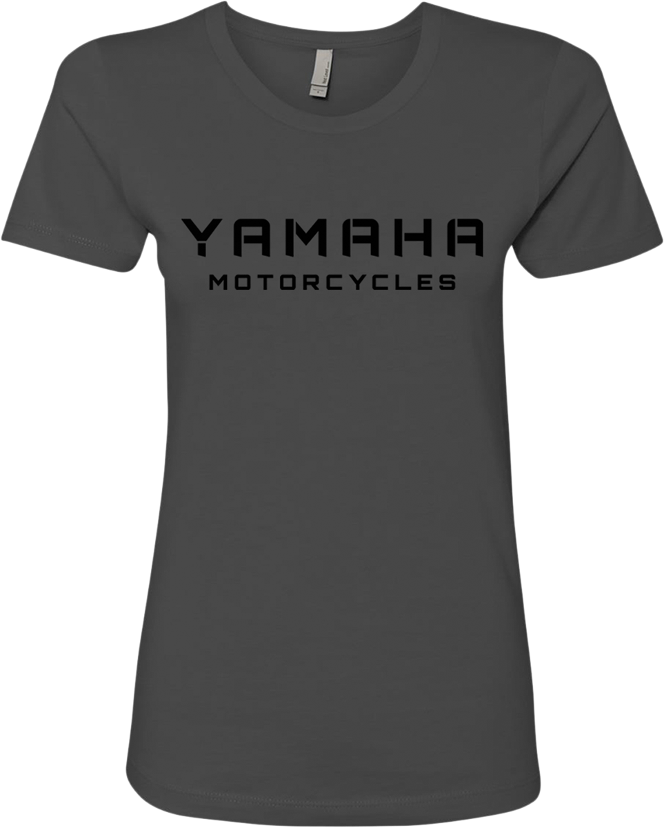 Yamaha Apparel Women's Yamaha Motorcycles T-Shirt - Charcoal Black, Medium (Part No. NP21S - M3137 - M) - Kelly Motorsports