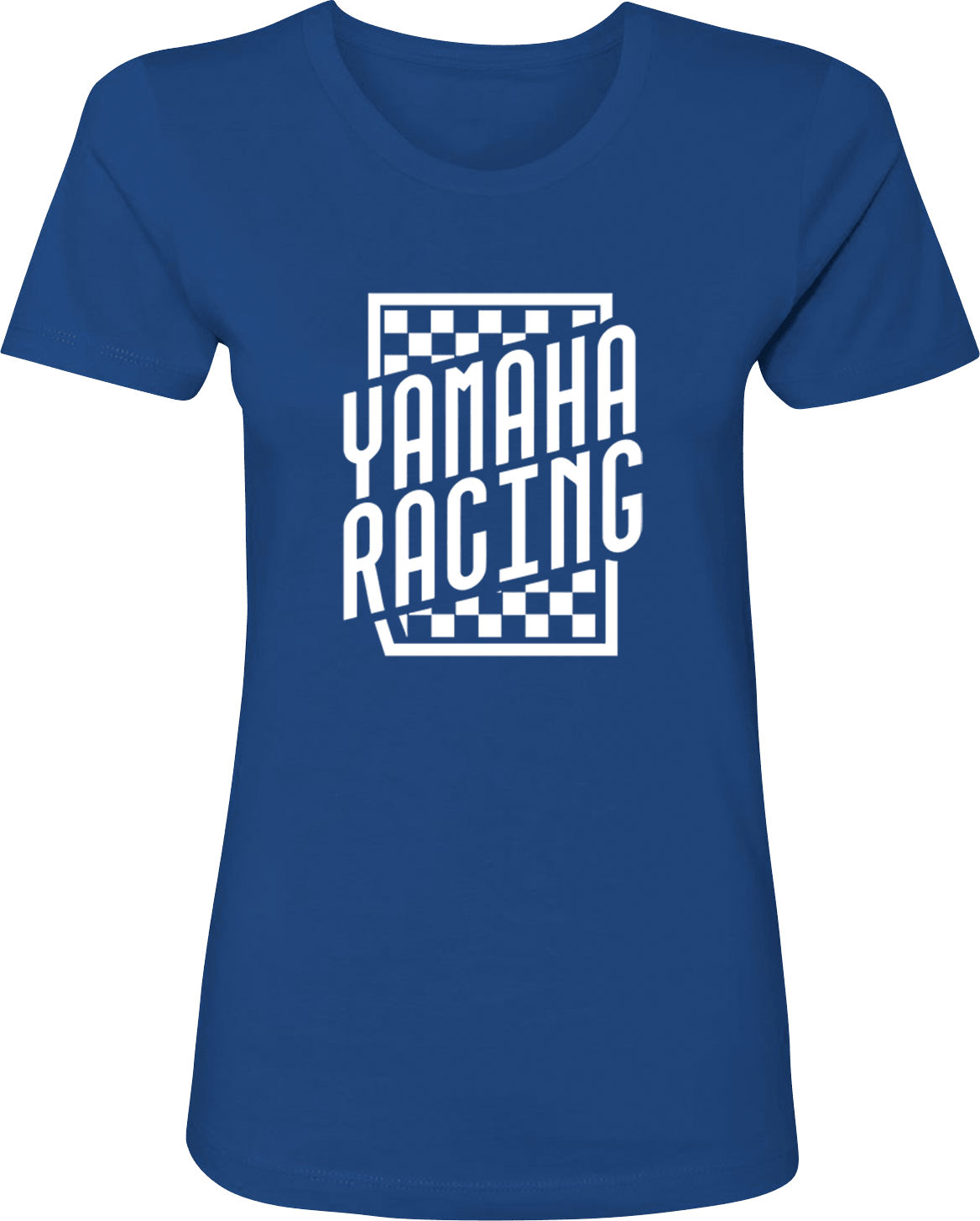 Yamaha Apparel Women's Yamaha Racing Check T-Shirt - Blue - Small NP21S-L3112-S - Kelly Motorsports