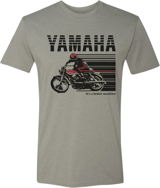 Yamaha Apparel Yamaha Cycle T-Shirt - Stone Gray/Red, Small - NP21S - M1968 - S - Kelly Motorsports
