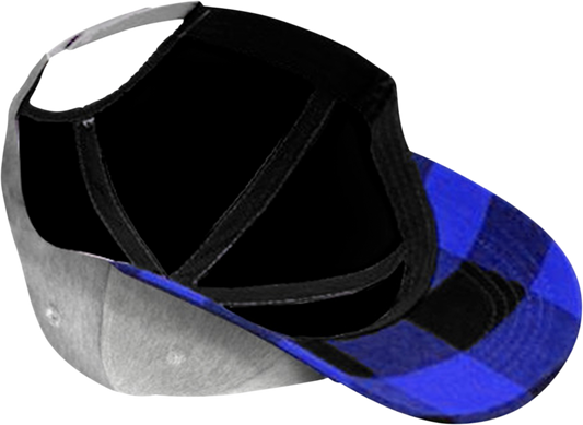 Yamaha Apparel Yamaha Flannel Hat - Heather Gray and Blue, Part Number NP21A - H2737 - Kelly Motorsports
