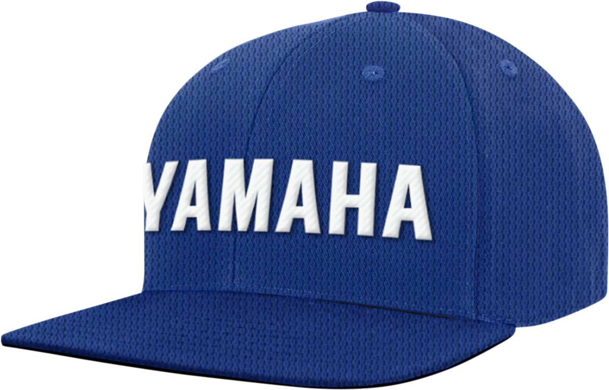 YAMAHA APPAREL Yamaha Flat Bill Snapback Hat - Blue NP21A - H2689 - Kelly Motorsports