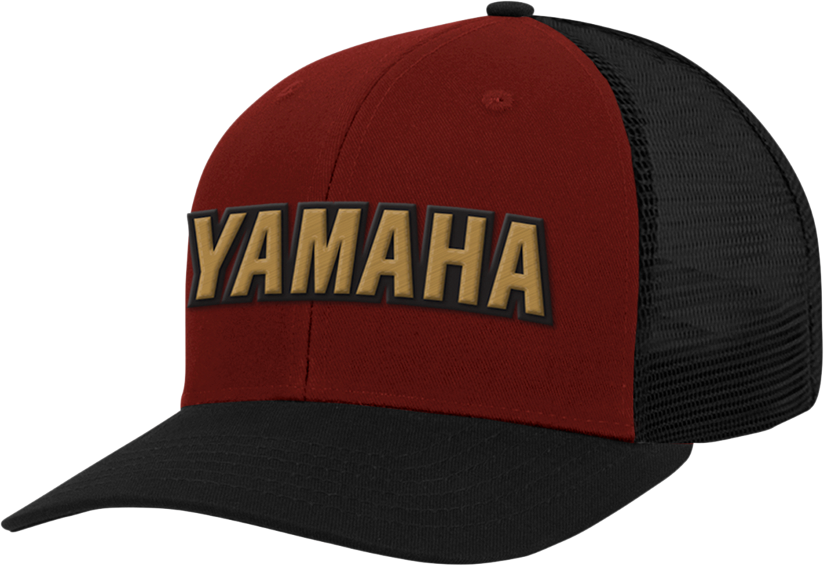 Yamaha Apparel Yamaha Hat - Red, Black & Gold NP21A - H3201 - Kelly Motorsports