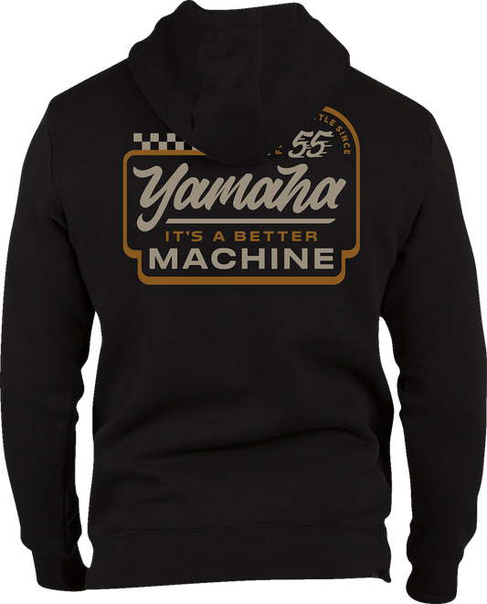 Yamaha Apparel Yamaha It's a Better Machine Hoodie - Black, Medium, Model LEM25S - M40 - M - Kelly Motorsports