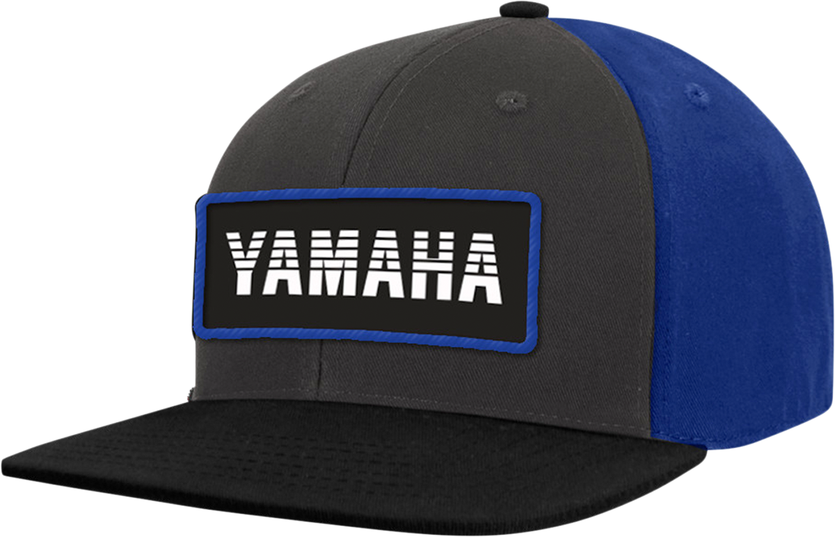 Yamaha Apparel Yamaha Patch Hat - Graphite and Blue NP21A - H2690 - Kelly Motorsports