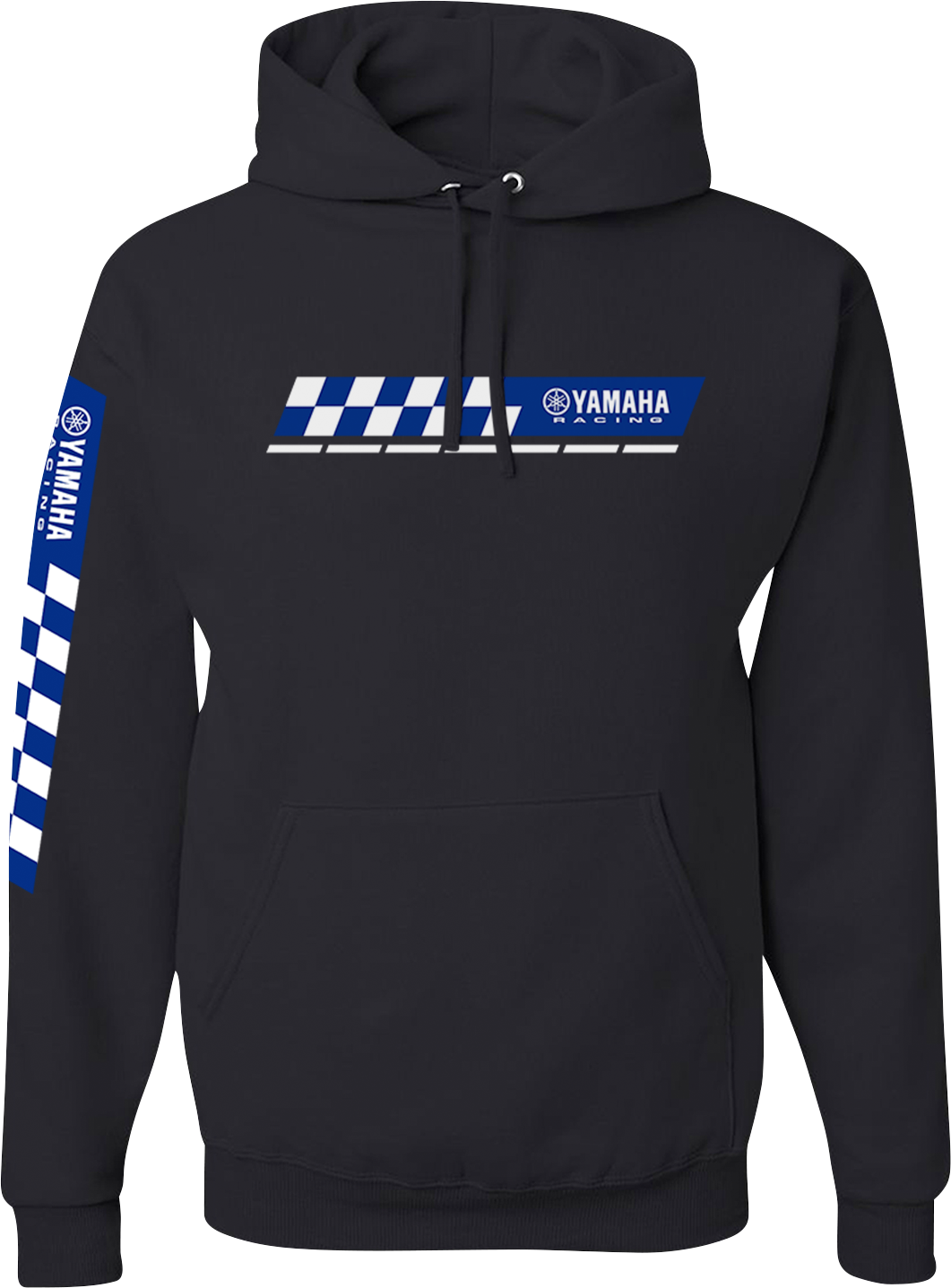Yamaha Apparel Yamaha Racing Check Hoodie - Black, Large (Part No. NP21S - M3110 - L) - Kelly Motorsports
