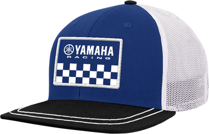Yamaha Apparel Yamaha Racing Flat Bill Hat - Black and Blue NP21A - H3198 - Kelly Motorsports