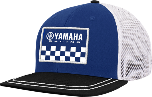 Yamaha Apparel Yamaha Racing Flat Bill Hat - Black and Blue NP21A - H3198 - Kelly Motorsports