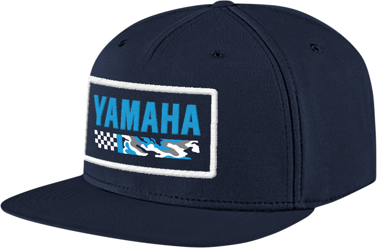 Yamaha Apparel Yamaha Racing Hat - Flat Bill Camo Blue (Part Number NP21A - H3239) - Kelly Motorsports