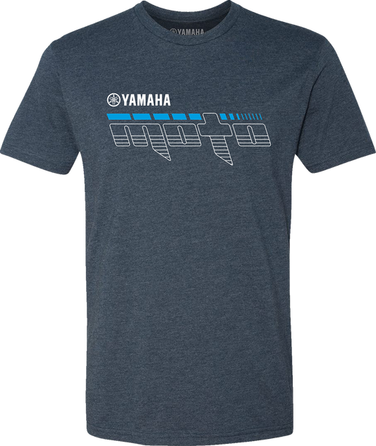 Yamaha Apparel Yamaha Racing Moto T-Shirt - Navy, 2XL - Comfortable Cotton - Poly Blend - Kelly Motorsports