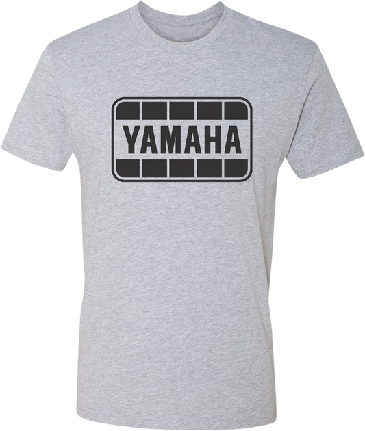 Yamaha Apparel Yamaha Retro T-Shirt - Gray and Black, Medium (Part Number: NP21S - M1966 - M) - Kelly Motorsports