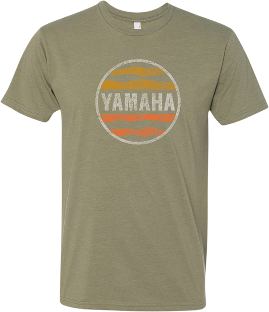 Yamaha Apparel Yamaha Sunset T-Shirt - Olive Green, Small, Model NP21S - M3128 - S - Kelly Motorsports