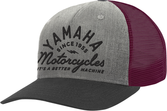 Yamaha Apparel Yamaha Wool Hat - Gray/Maroon NP21A - H3247 - Kelly Motorsports