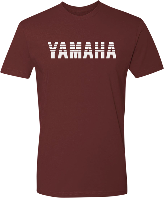 Yamaha Heritage T-Shirt in Maroon - XL by Yamaha Apparel NP21S - M1965 - XL - Kelly Motorsports