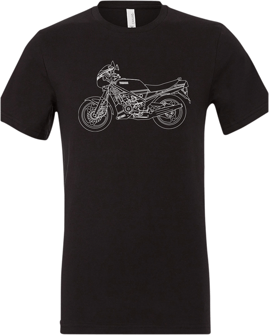 Yamaha RZ350 Graphic T-Shirt by Yamaha Apparel - Black XL - NP21S-M1973-XL - Kelly Motorsports