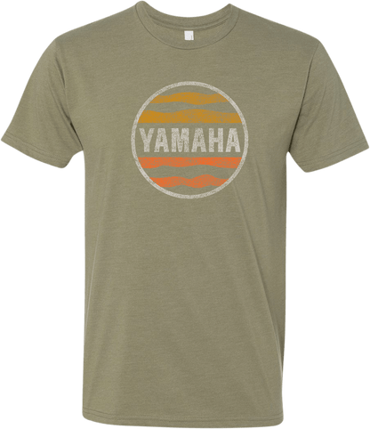Yamaha Sunset T-Shirt by Yamaha Apparel - Olive Green, Extra Large (NP21S-M3128-XL) - Kelly Motorsports