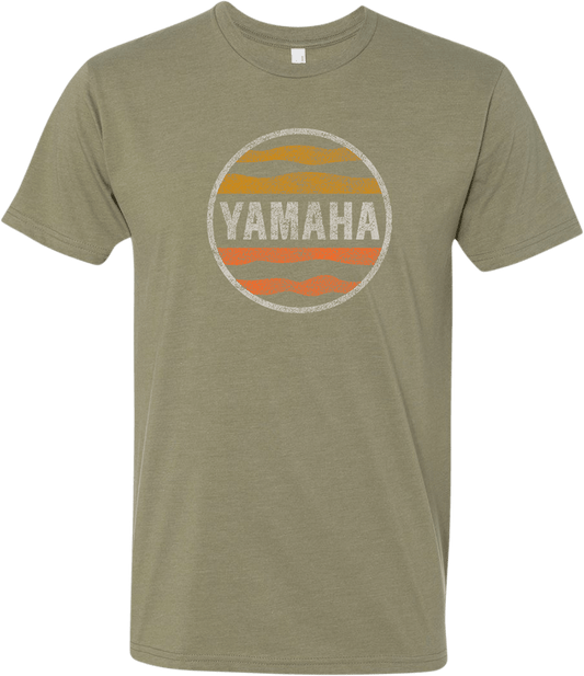 Yamaha Sunset T-Shirt by Yamaha Apparel - Olive Green, Extra Large (NP21S-M3128-XL) - Kelly Motorsports