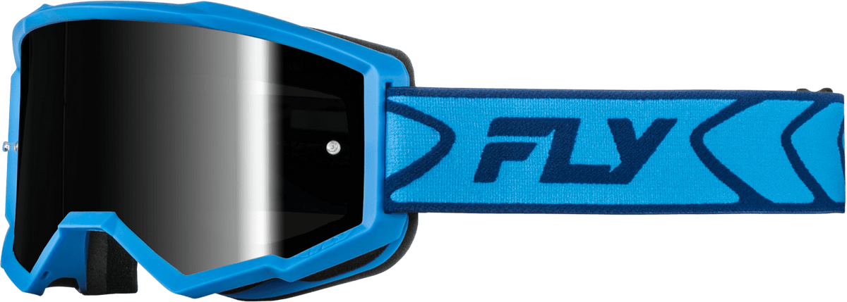 Youth Zone Goggle Blue/Navy W/ Black Mirror/Smoke Lens - Kelly Motorsports