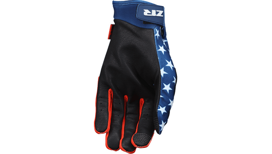 Z1R 250yrs Merica Gloves Leather Palm Touch Screen LIMITED EDITION! - Kelly Motorsports