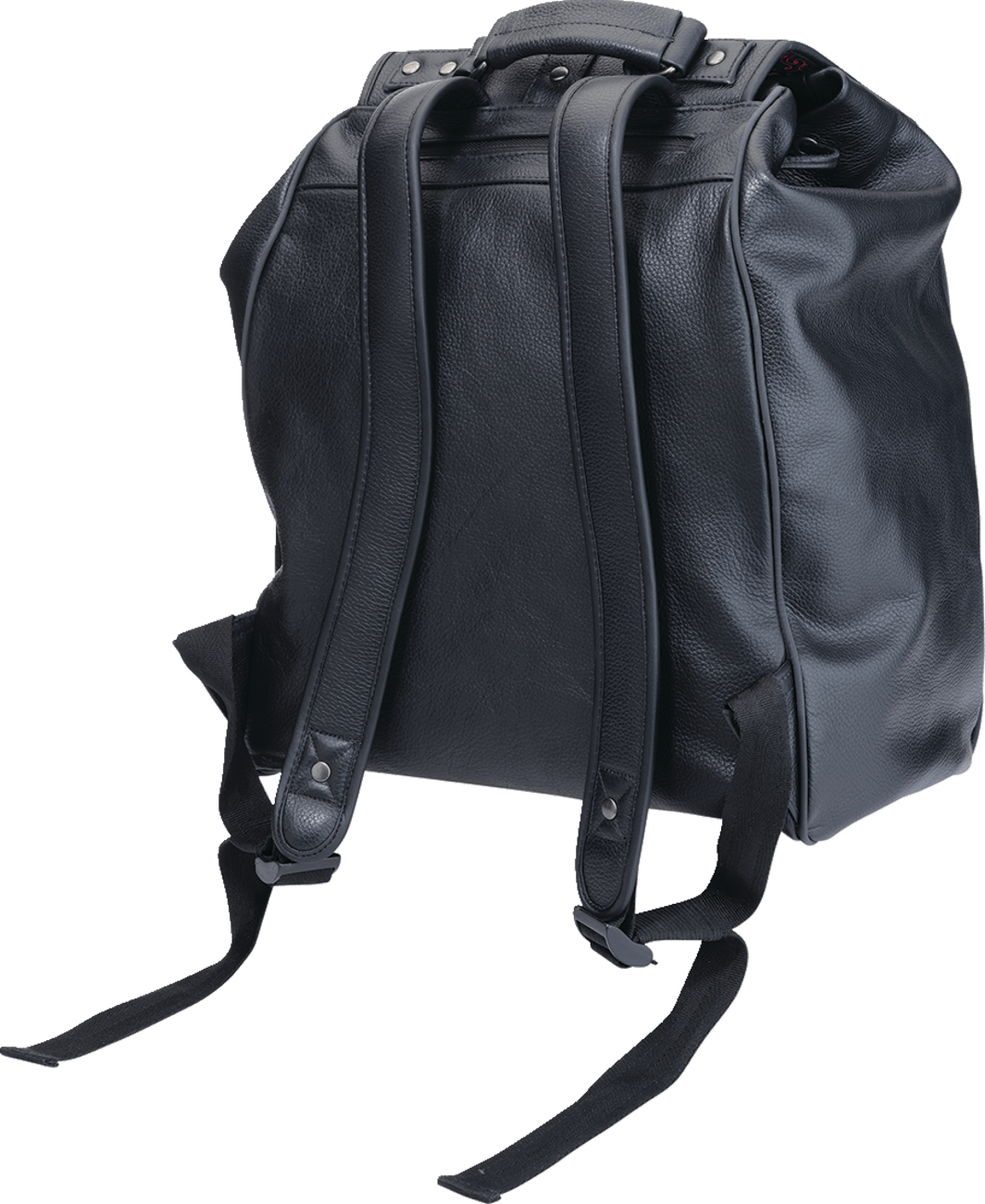 Z1R Black Leather Backpack with Adjustable Straps and Secure Closure - Part Number 3512-0310 - Kelly Motorsports