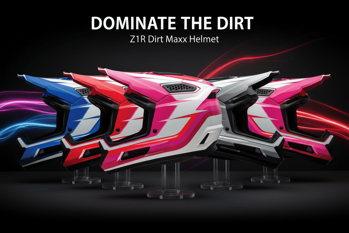 Z1R Dirt Maxx Helmet Vortex - Child, Youth & Adult Sizes - Kelly Motorsports