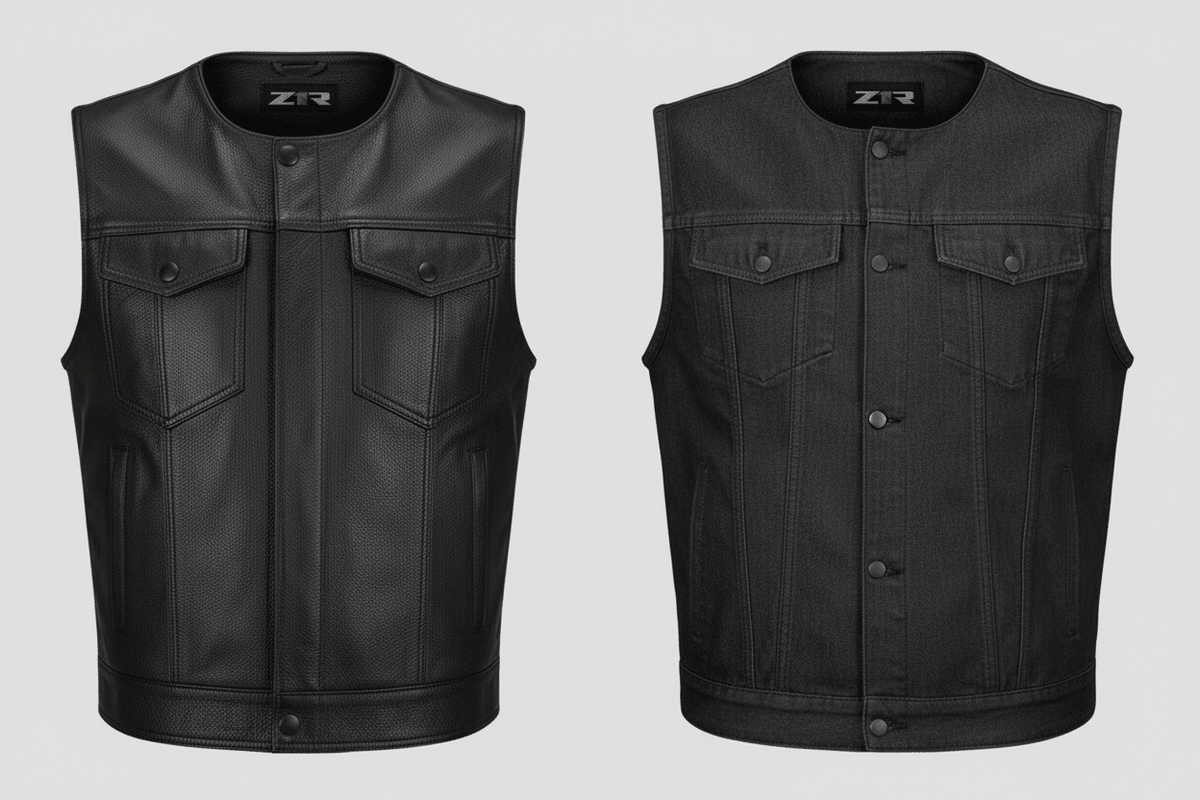 Z1R Ganja Vest w/CC Pockets Black or Denim - Kelly Motorsports