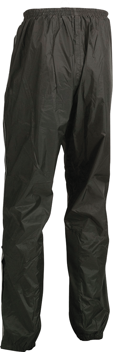 Z1R Rain Pants Black Large 2855-0609 - Waterproof Motorcycle Riding Trousers - Kelly Motorsports