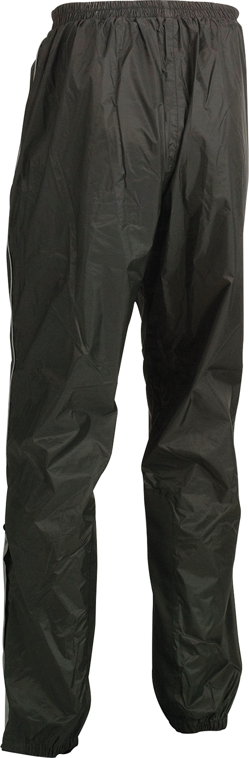 Z1R Rain Pants Black Small 2855 - 0607 – Waterproof Motorcycle Riding Pants with Reflective Piping and Heat - Resistant Inner Knee Panel - Kelly Motorsports