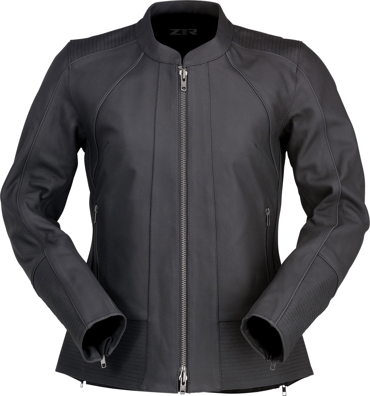 Z1R Women's Matchlock Leather Jacket Black - Kelly Motorsports