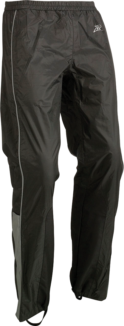 Z1R Women's Rain Pants 2855 - 0616 - Waterproof Motorcycle Riding Trousers in Black - Kelly Motorsports
