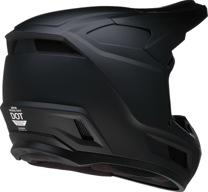 Z1R Youth Dirt Maxx Helmet - Solid Matte Black, Medium (Part No. 0111-1873) - Kelly Motorsports
